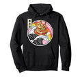 Shiba Inu Eating Ramen Surfing Hoodie - Fun Novelty Design for Adults - T-Shirt, Sweatshirt, Hoodie