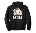 Baseball Mom Funny Baseball Ball Hoodie - Trendy Graphic for Adults - T-Shirt, Sweatshirt, Hoodie