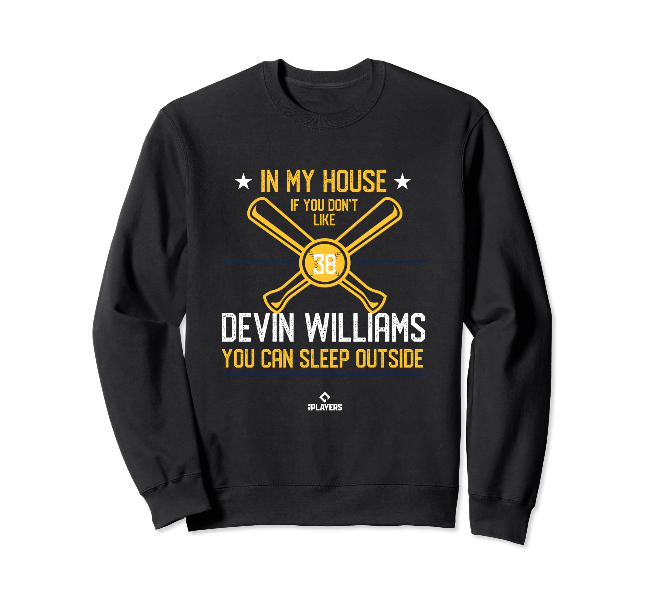 My House Devin Williams Mlbpa Sweatshirt - Casual Everyday Wear for Adults - T-Shirt, Sweatshirt, Hoodie