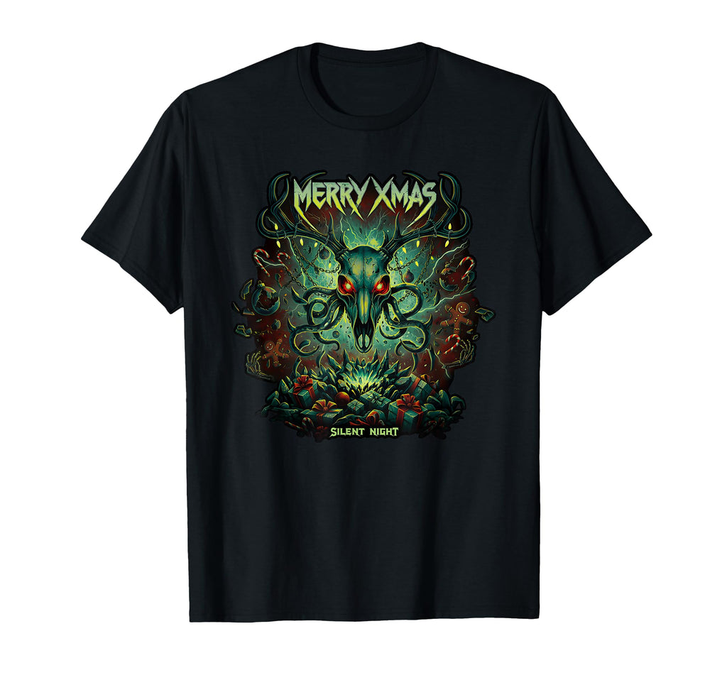 Merry Heavy Metal Band Death Metal T-Shirt - Minimalist Print for Adults - T-Shirt, Sweatshirt, Hoodie