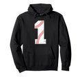 Baseball Jersey Number 1 Distressed Hoodie - Unique Graphic Men Women - T-Shirt, Sweatshirt, Hoodie