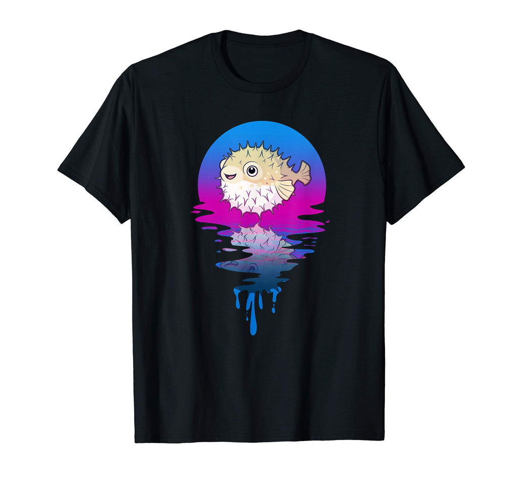Sunset Puffer Fish T-Shirt - Graphic Print for Adults - T-Shirt, Sweatshirt, Hoodie