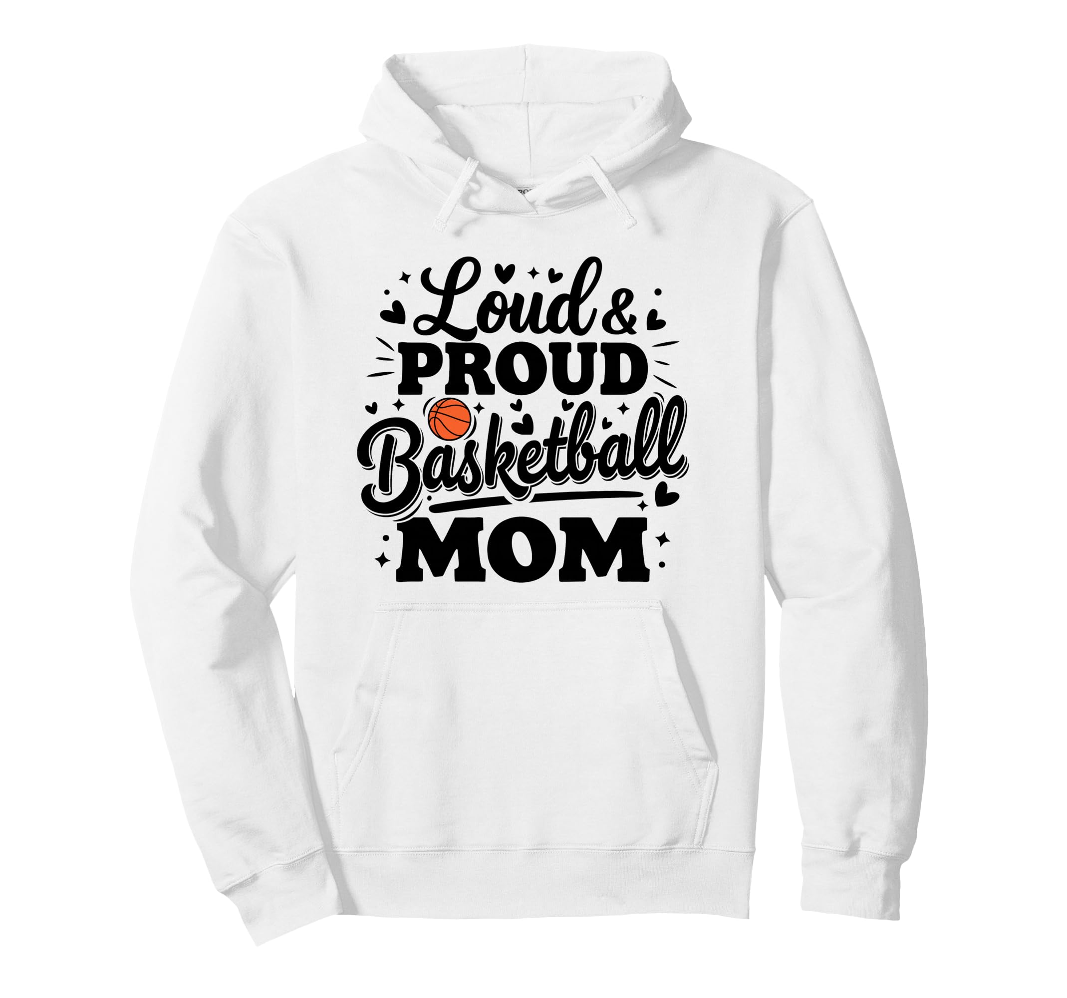 Loud Proud Baseball Mom Squad Game Day Hoodie - Graphic Print Men Women - T-Shirt, Sweatshirt, Hoodie