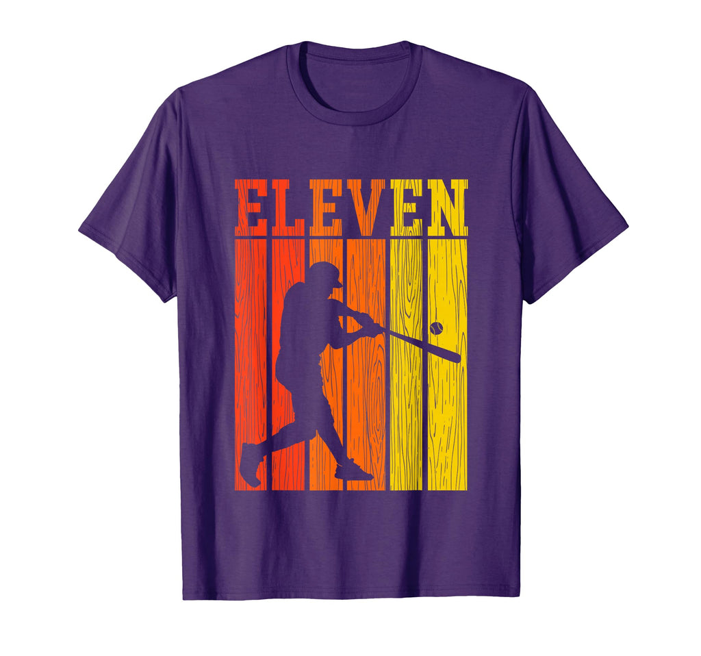 11Th Birthday Gift Eleven Baseball 11 Year T-Shirt - Unique Graphic Unisex - T-Shirt, Sweatshirt, Hoodie