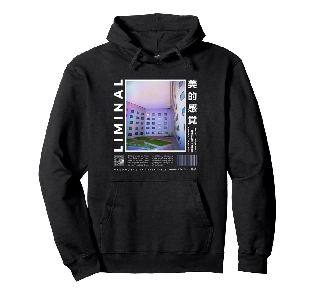 Liminal Spaces Vaporwave Aesthetic Hoodie - Streetwear Style for Adults - T-Shirt, Sweatshirt, Hoodie
