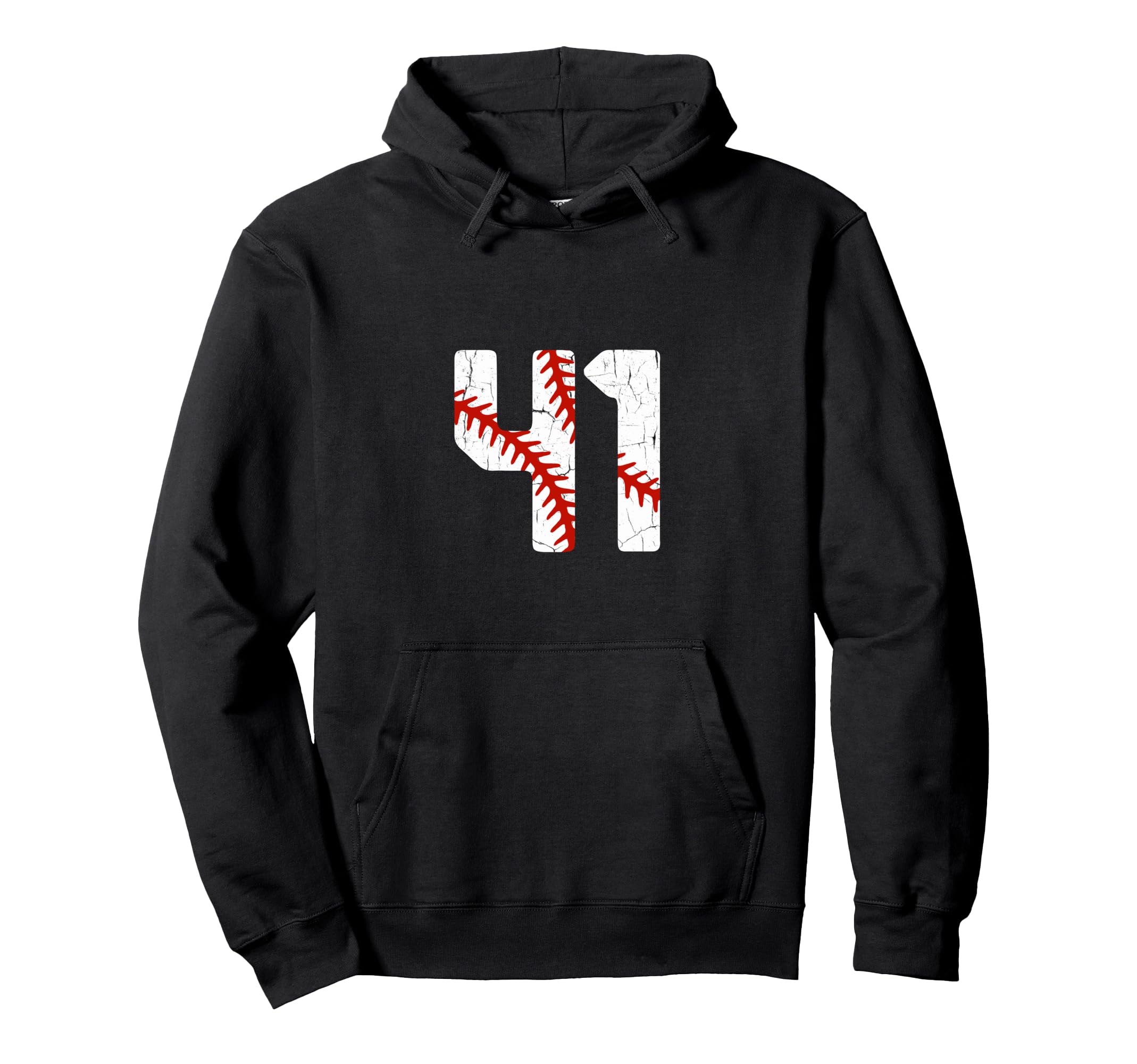 Baseball Player Jersey Number 41 41 Hoodie - Novelty Apparel Men Women - T-Shirt, Sweatshirt, Hoodie