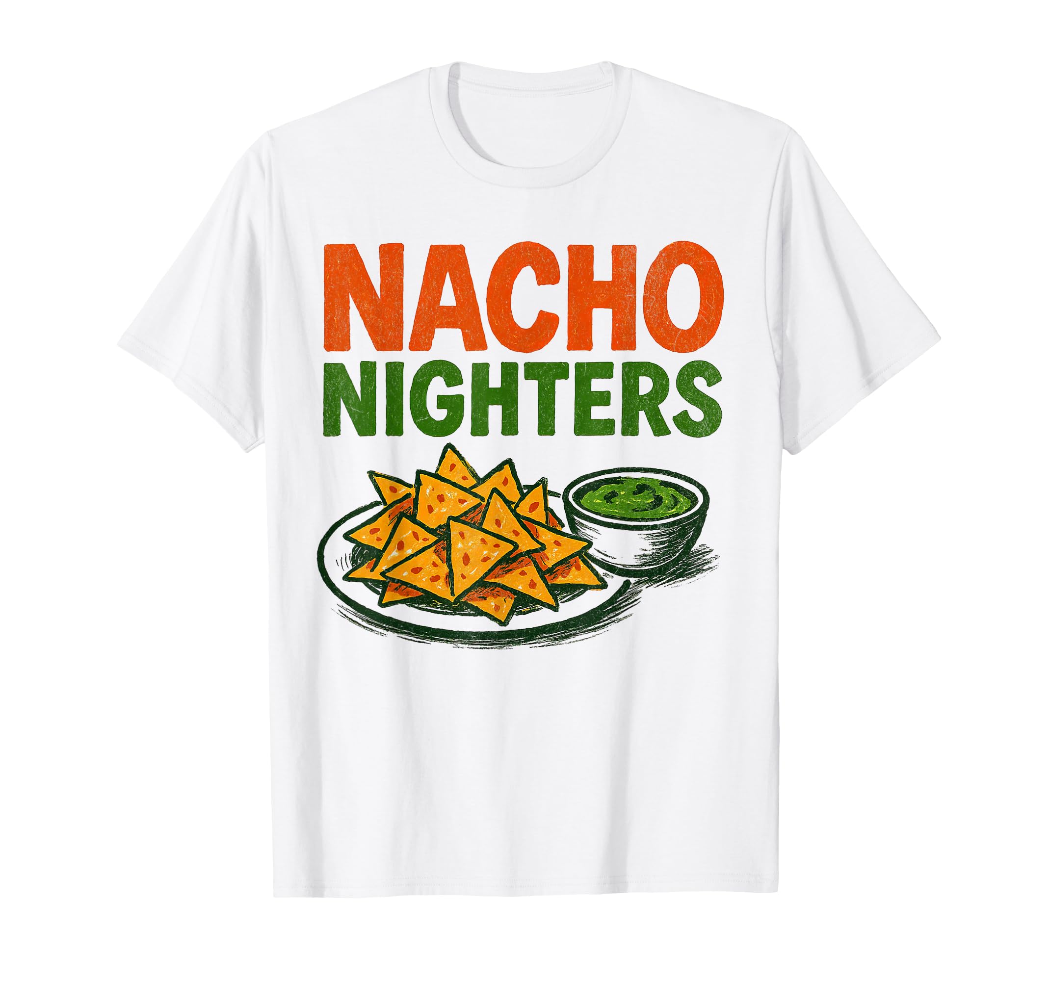 Nacho Nighters Diner Late Night Snack T-Shirt - Trendy Graphic for Adults - T-Shirt, Sweatshirt, Hoodie