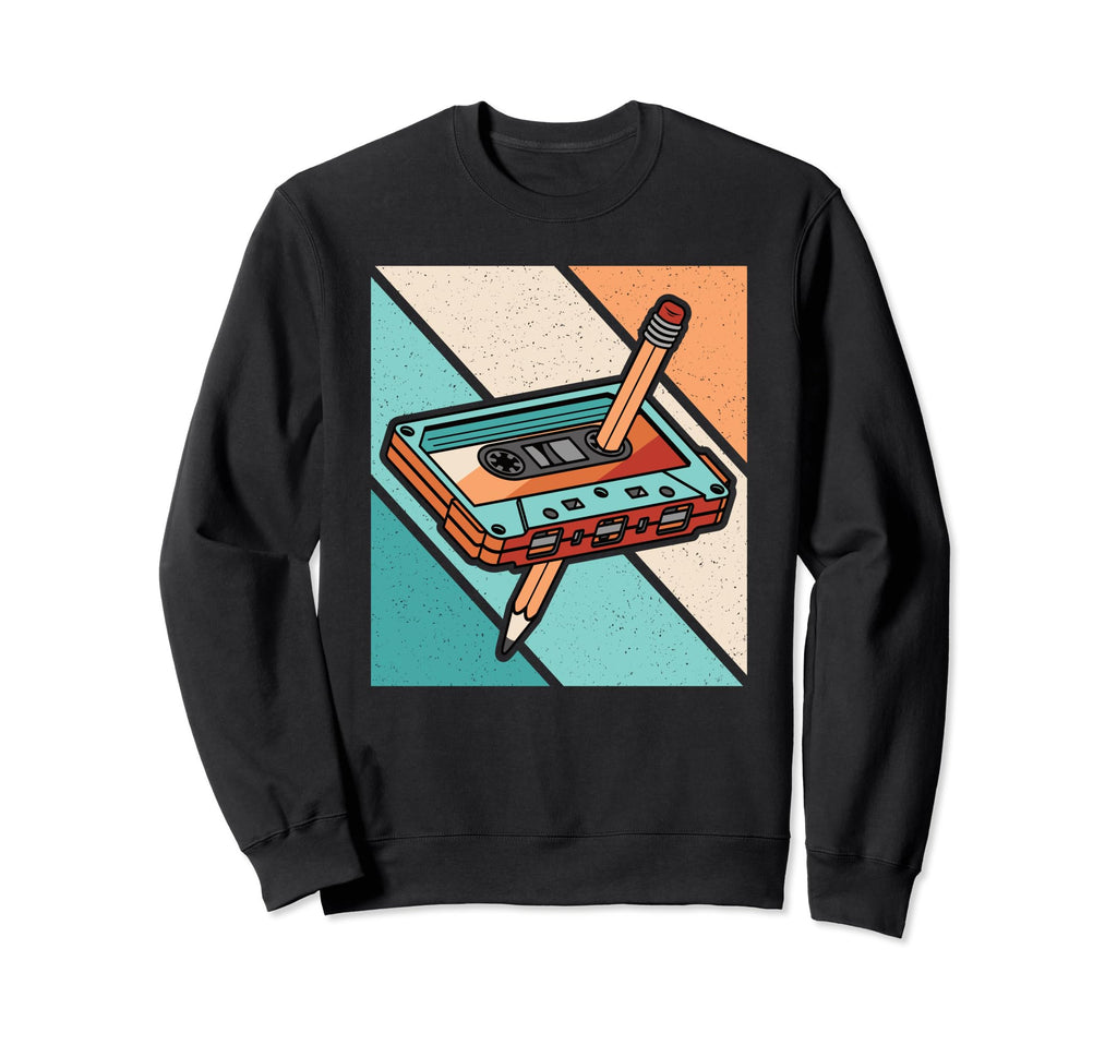 80S 90S Cassette Tape 1980S 1990S Sweatshirt - Streetwear Style Unisex - T-Shirt, Sweatshirt, Hoodie