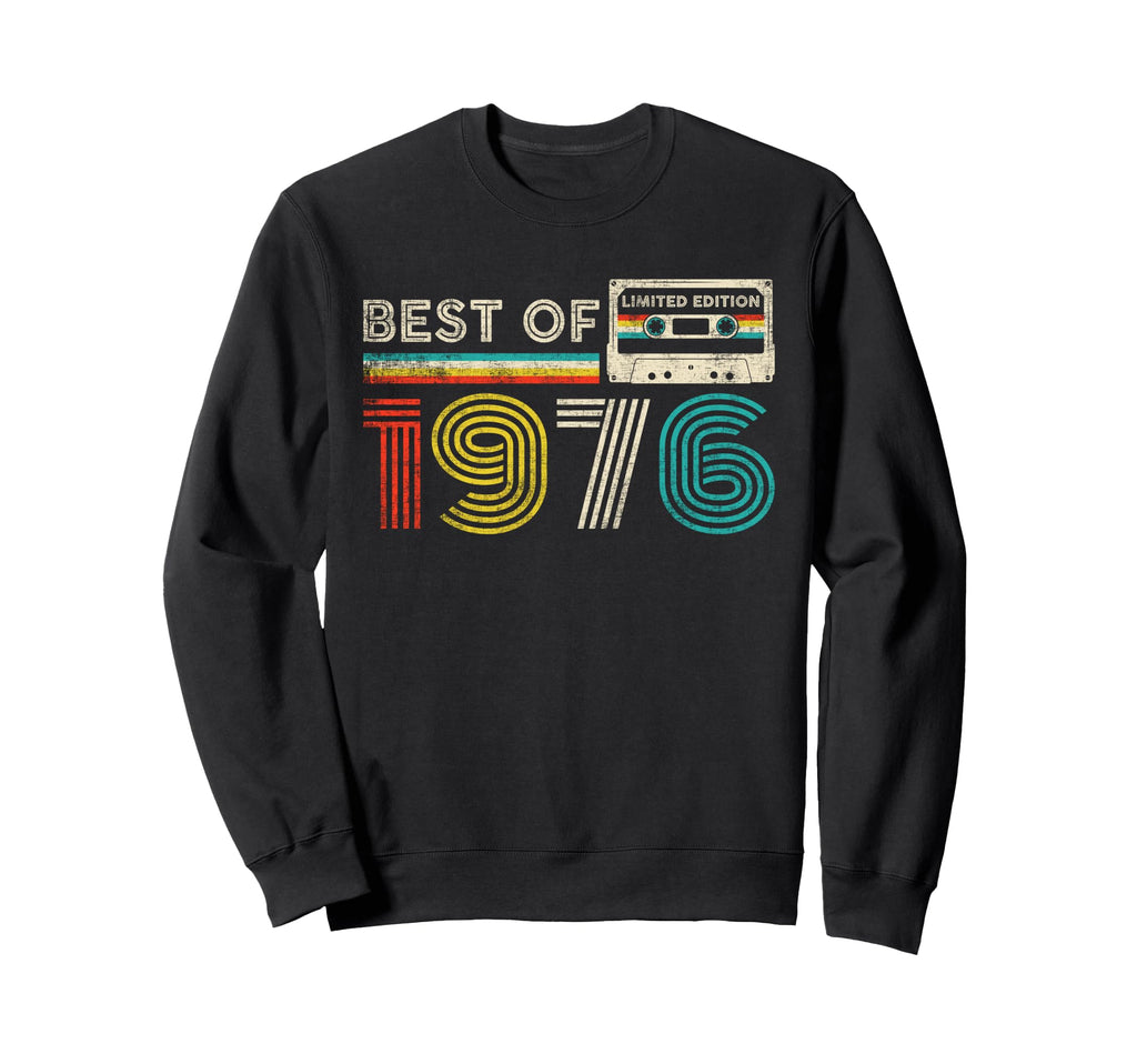 Best 1976 Birthday 1976 Cassette Tape Sweatshirt - Graphic Print for Adults - T-Shirt, Sweatshirt, Hoodie