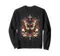 Y2K Fairycore Aesthetic Goth Skull Sweatshirt - Novelty Apparel for Adults - T-Shirt, Sweatshirt, Hoodie