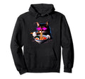 Ramen Cat Vaporwave Japanese Hoodie - Custom Art Print for Adults - T-Shirt, Sweatshirt, Hoodie