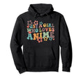 Groovy Boho Just Who Loves Anime Hoodie - Custom Art Print Men Women - T-Shirt, Sweatshirt, Hoodie