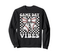 Game Day Vibes Coquette Bow Sweatshirt - Fun Novelty Design for Adults - T-Shirt, Sweatshirt, Hoodie