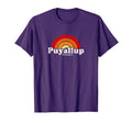 Puyallup Washington Wa 70S Rainbow T-Shirt - Aesthetic Graphic for Adults - T-Shirt, Sweatshirt, Hoodie
