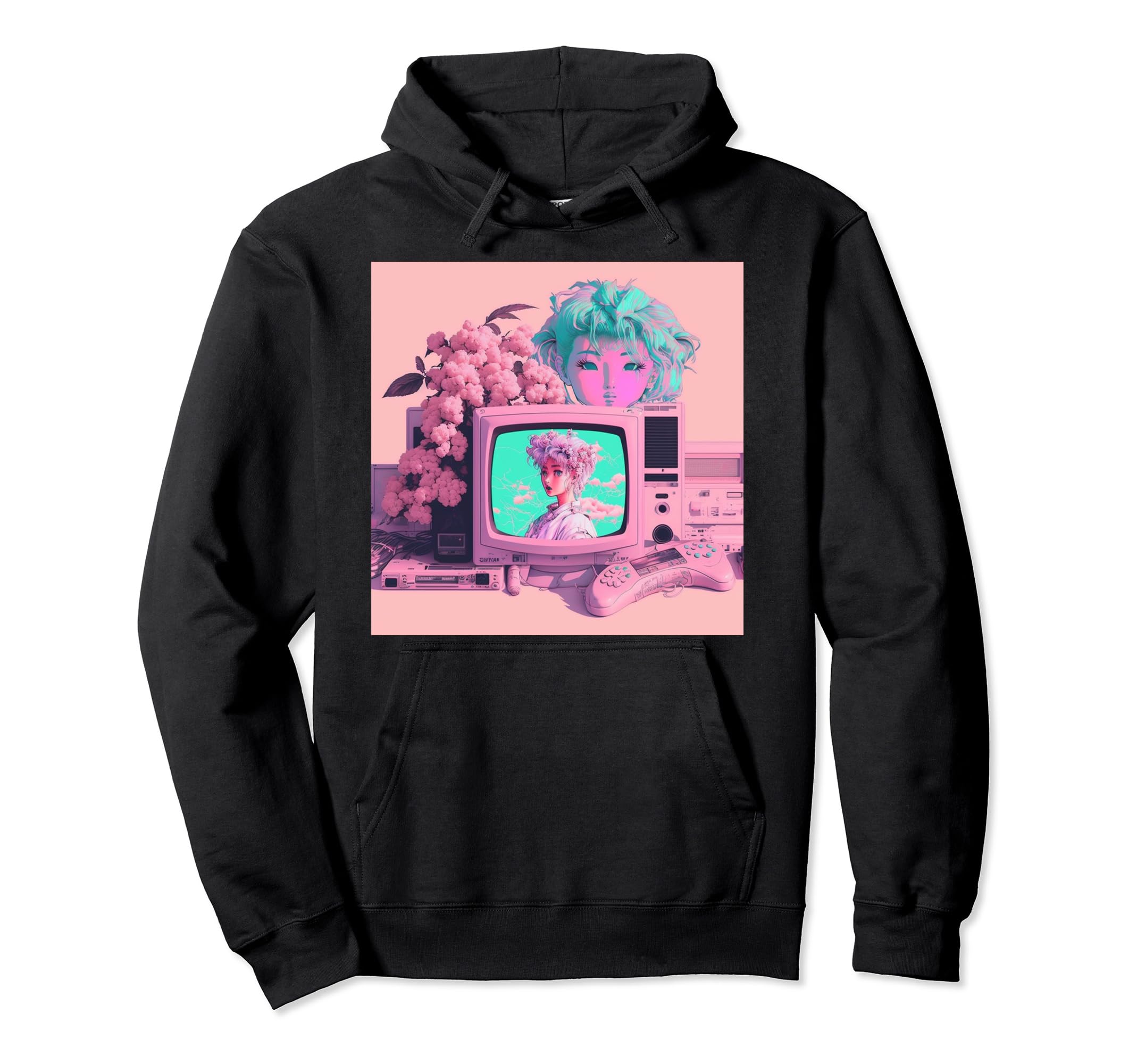 Vaporwave Aesthetic 90S Egirl Japanese Hoodie - Aesthetic Graphic Unisex - T-Shirt, Sweatshirt, Hoodie