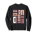 80S Mix Tape 80S Music Cassette Tape Sweatshirt - Custom Art Print Unisex - T-Shirt, Sweatshirt, Hoodie