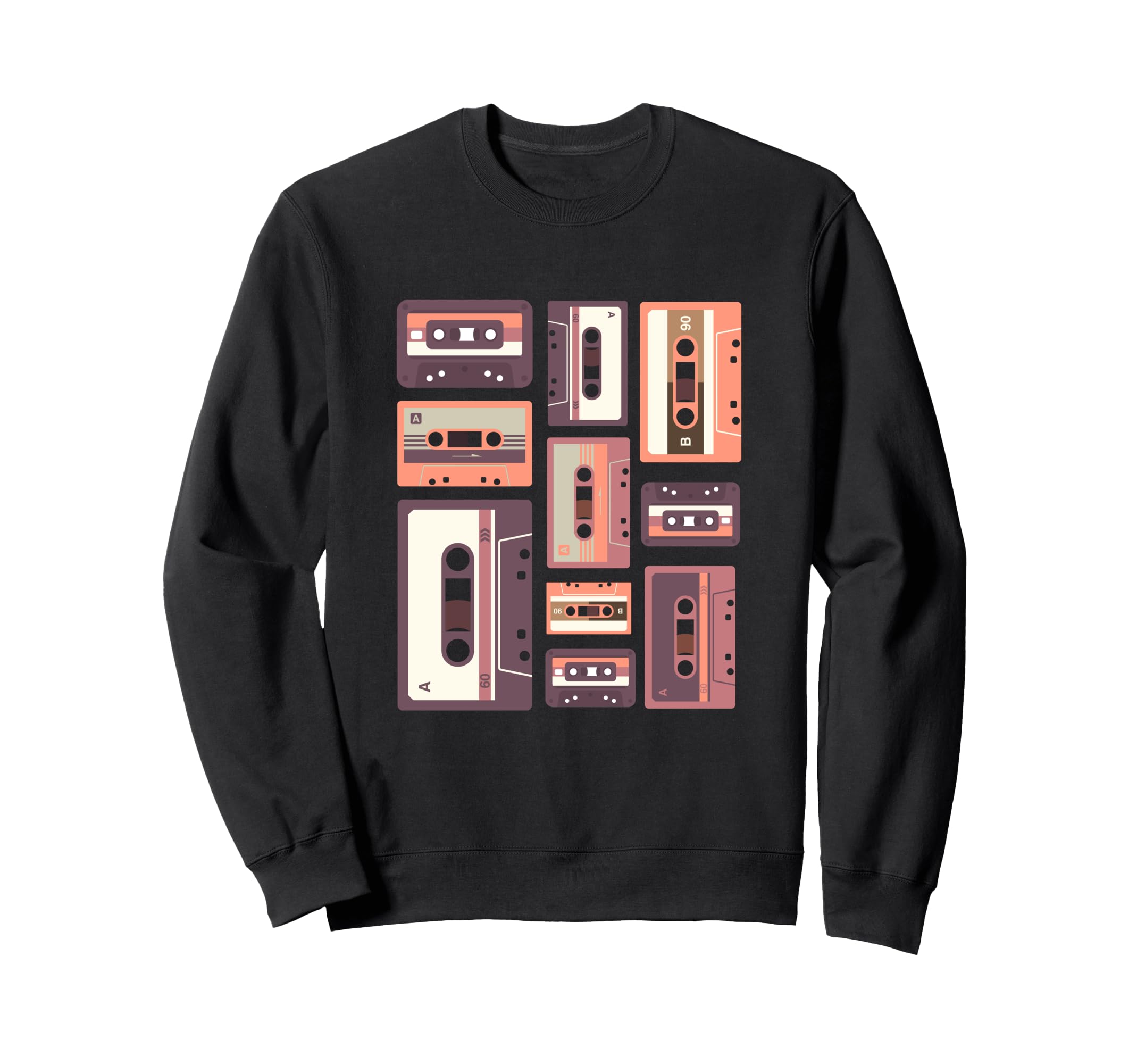 80S Mix Tape 80S Music Cassette Tape Sweatshirt - Custom Art Print Unisex - T-Shirt, Sweatshirt, Hoodie