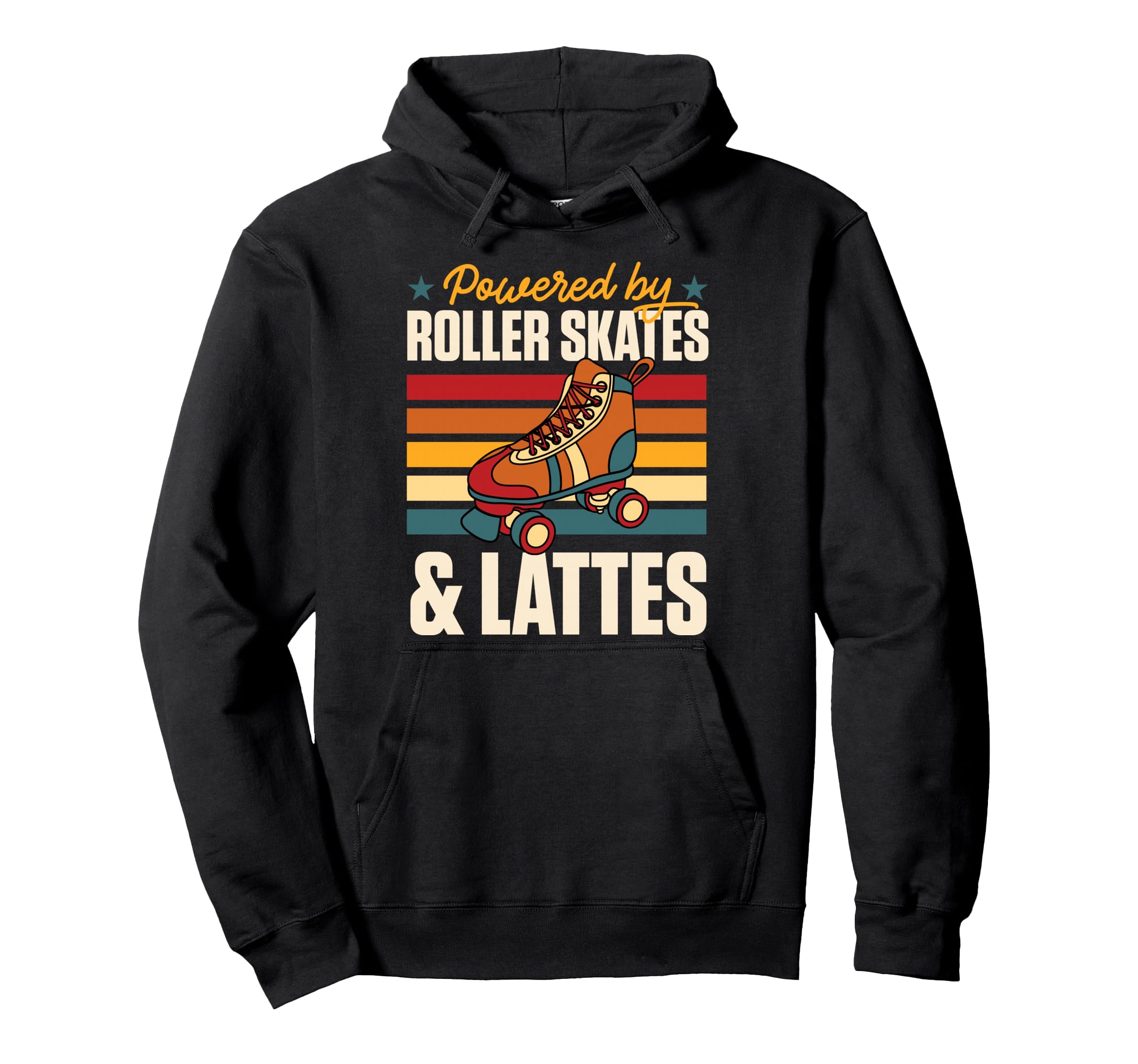 Powered Roller Skates And Lattes Hoodie - Fun Novelty Design Unisex - T-Shirt, Sweatshirt, Hoodie