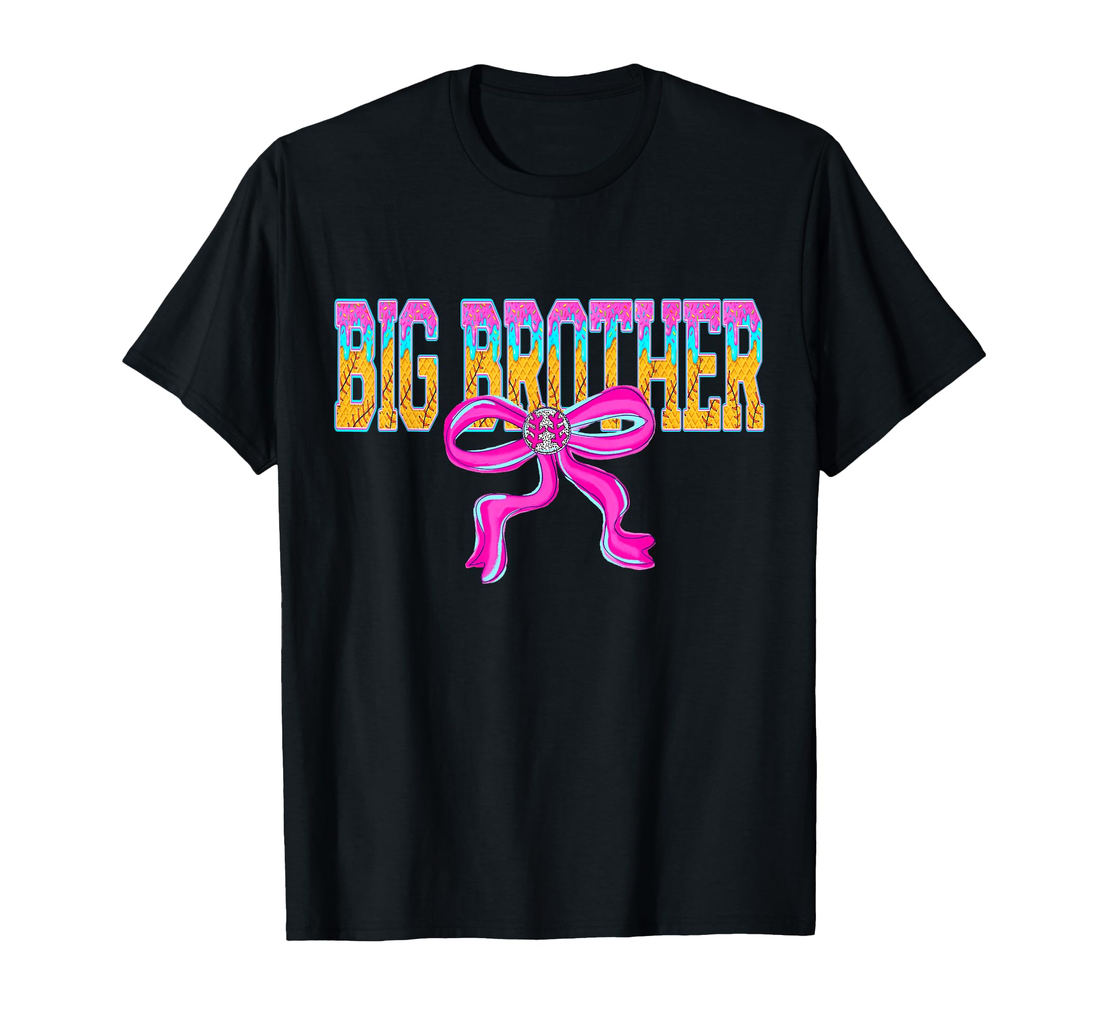 Baseball Big Brother Ice Cream T-Shirt - Casual Everyday Wear for Adults - T-Shirt, Sweatshirt, Hoodie