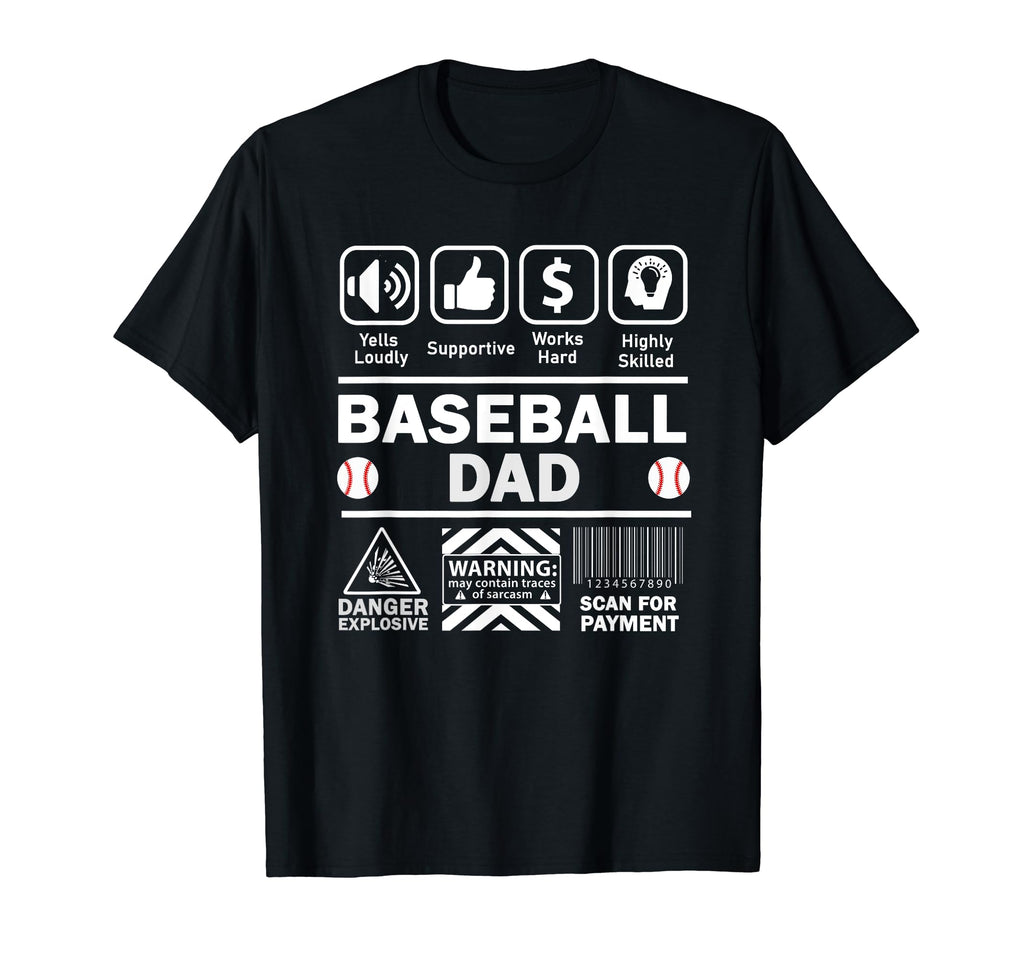 Baseball Dad Funny Contents Sports T-Shirt - Graphic Print for Adults - T-Shirt, Sweatshirt, Hoodie