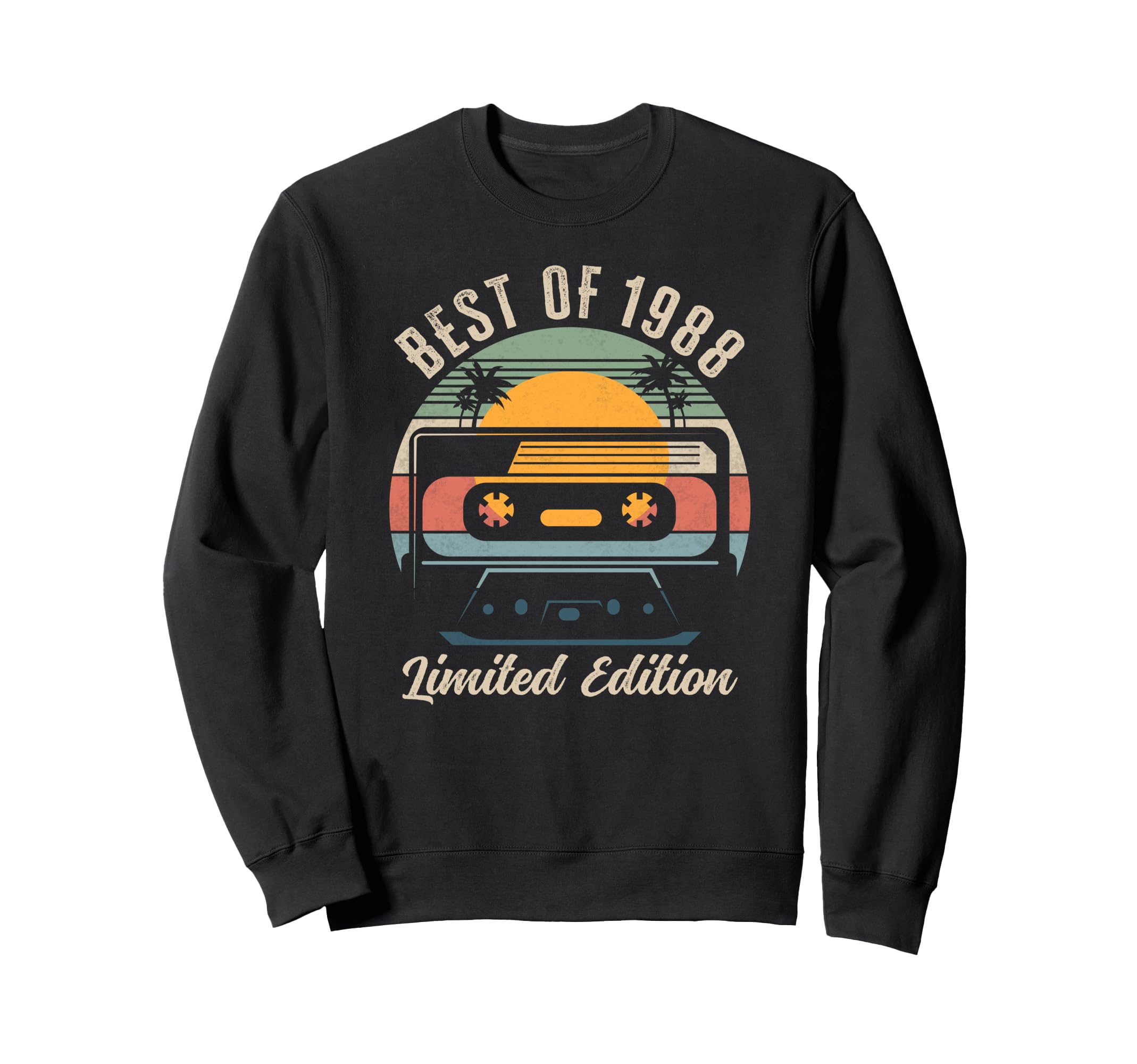 Best 1988 Birthday Cassette Tape Sweatshirt - Trendy Graphic Unisex - T-Shirt, Sweatshirt, Hoodie
