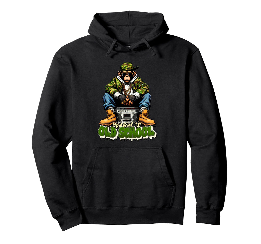 Keeping It Old School Hip Hop Hoodie - Casual Everyday Wear Men Women - T-Shirt, Sweatshirt, Hoodie