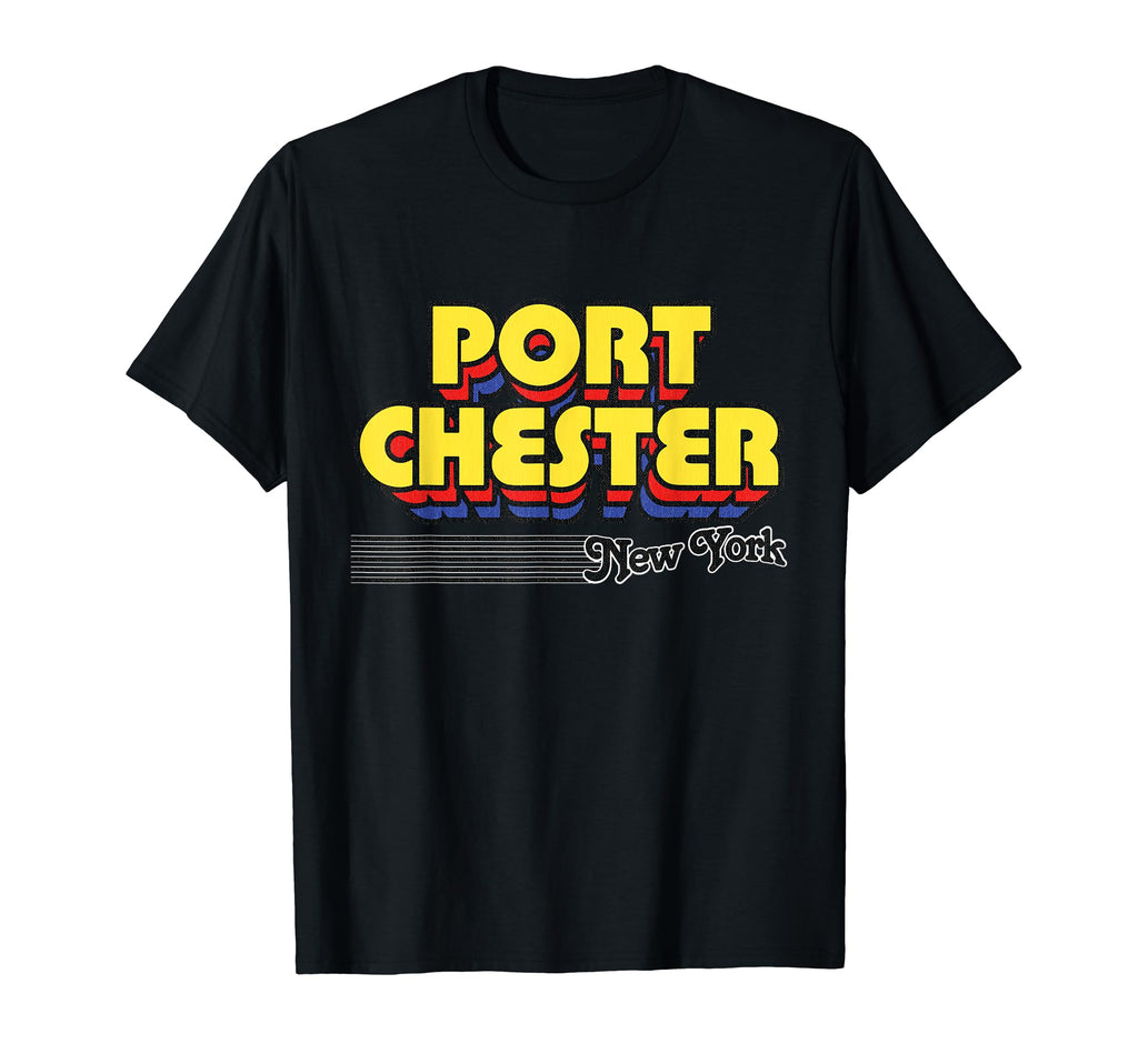 Port Chester New York Stripes T-Shirt - Casual Everyday Wear Unisex - T-Shirt, Sweatshirt, Hoodie