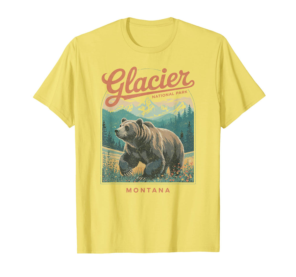 Glacier National Park Montana Usa T-Shirt - Trendy Graphic Men Women - T-Shirt, Sweatshirt, Hoodie