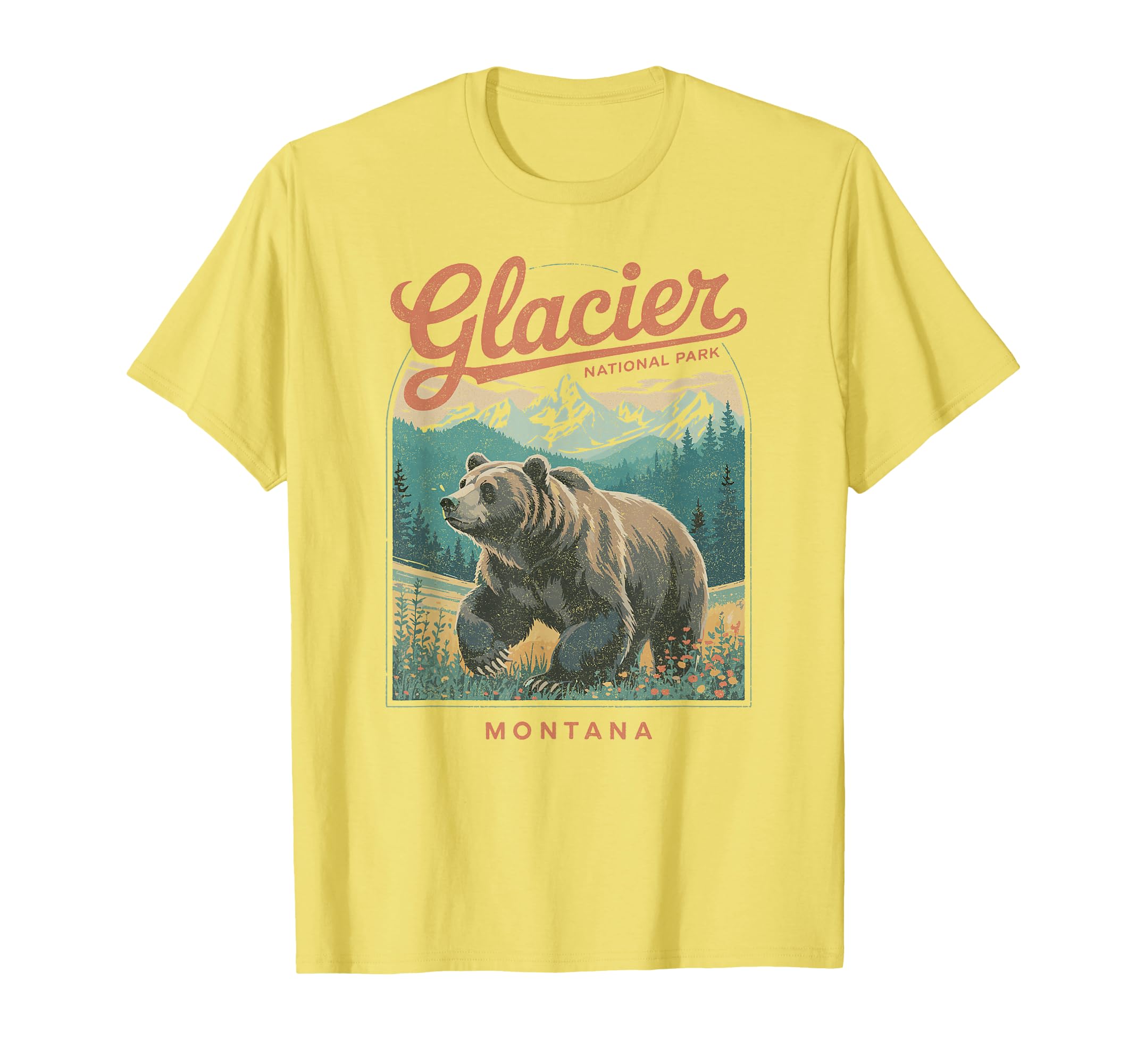 Glacier National Park Montana Usa T-Shirt - Trendy Graphic Men Women - T-Shirt, Sweatshirt, Hoodie