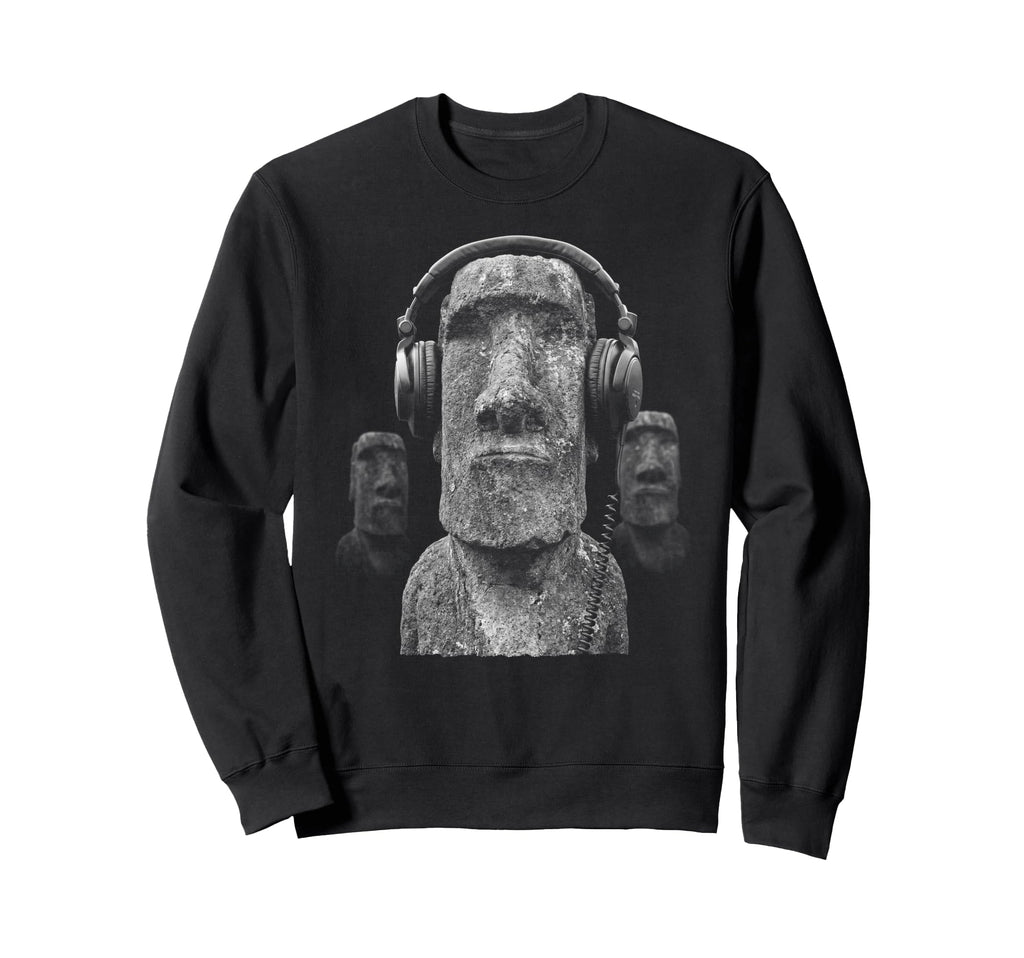 Y2K Grunge Easter Island Head Sweatshirt - Custom Art Print Men Women - T-Shirt, Sweatshirt, Hoodie