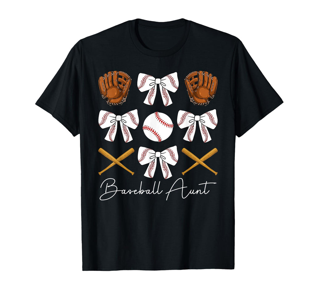 Baseball Aunt Baseball Player T-Shirt - Aesthetic Graphic for Adults - T-Shirt, Sweatshirt, Hoodie