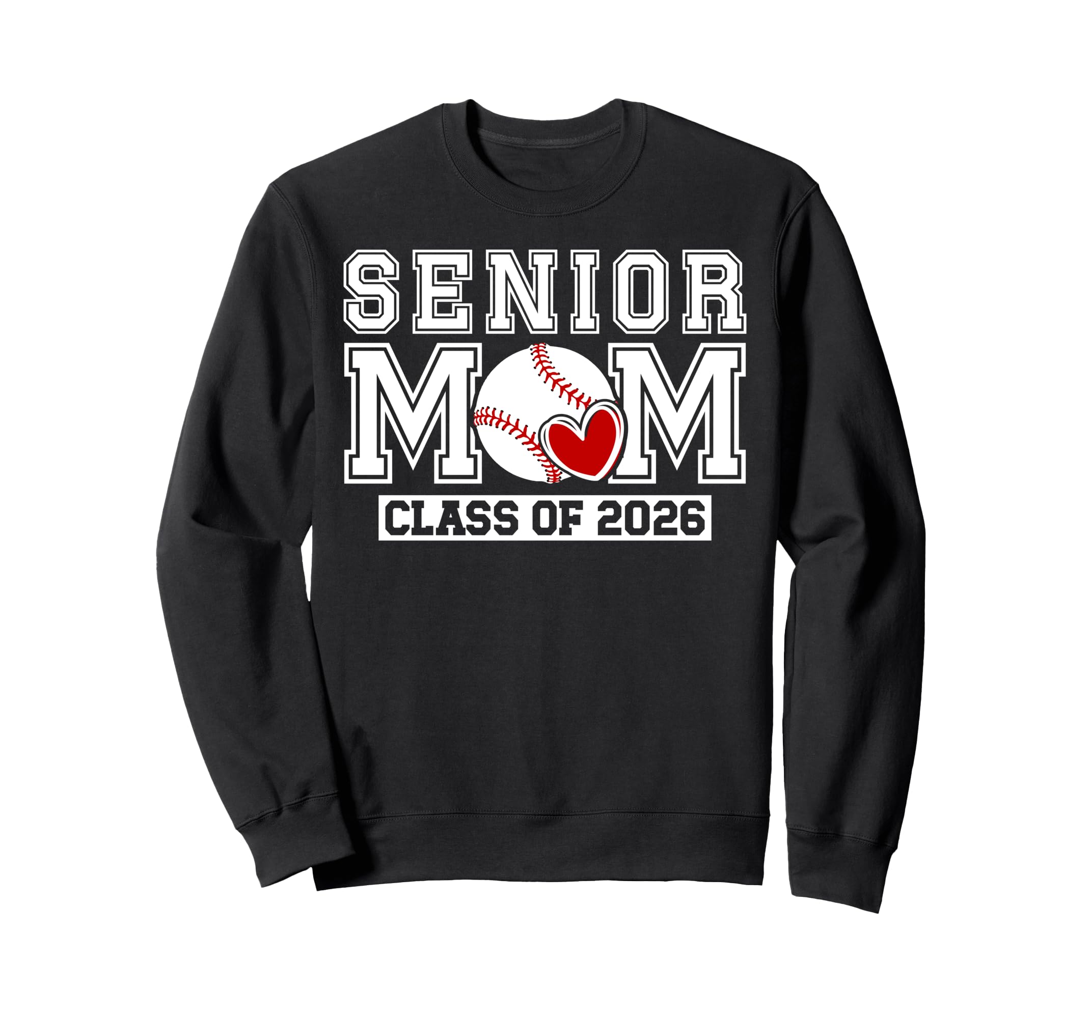 Baseball Senior Mom Class 2026 Sweatshirt - Minimalist Print Unisex - T-Shirt, Sweatshirt, Hoodie