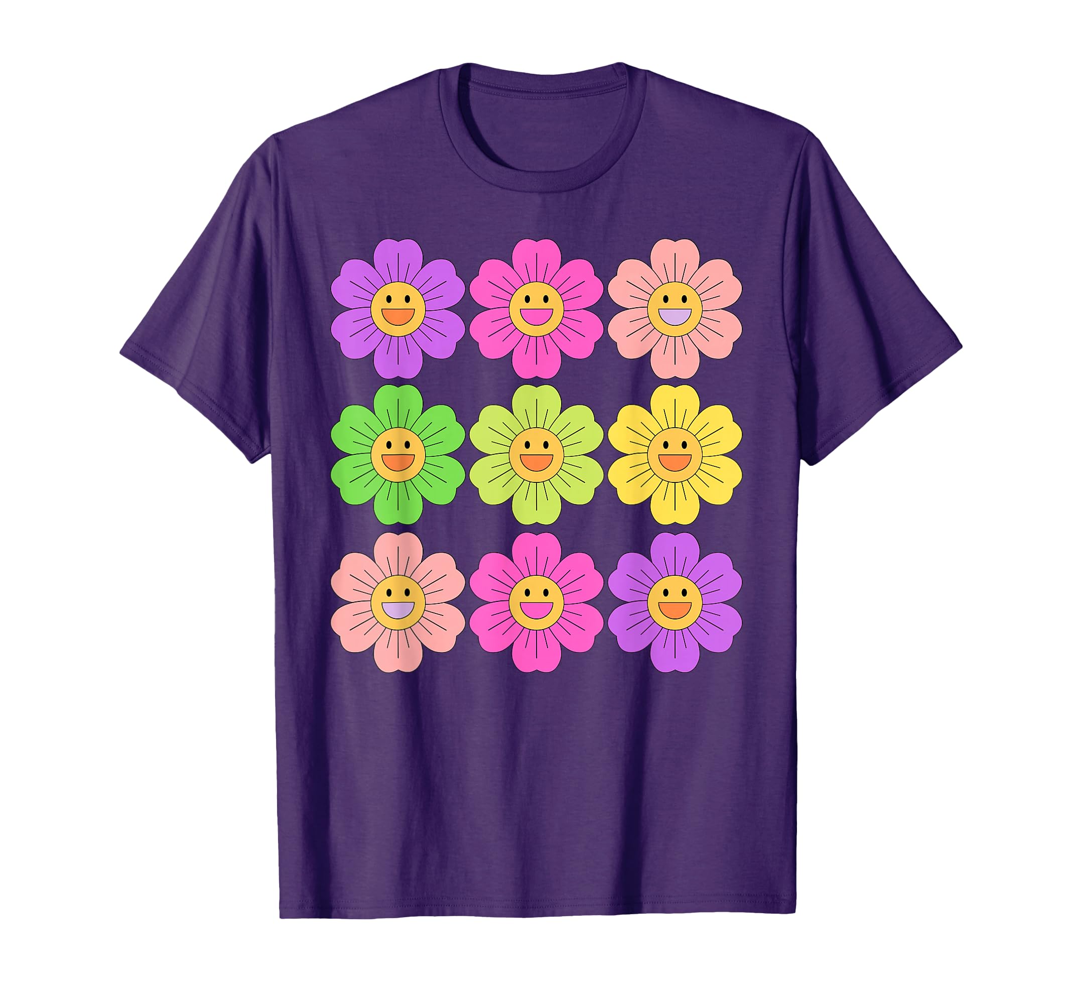 Hippie Flower Power Kawaii Flowers T-Shirt - Aesthetic Graphic for Adults - T-Shirt, Sweatshirt, Hoodie