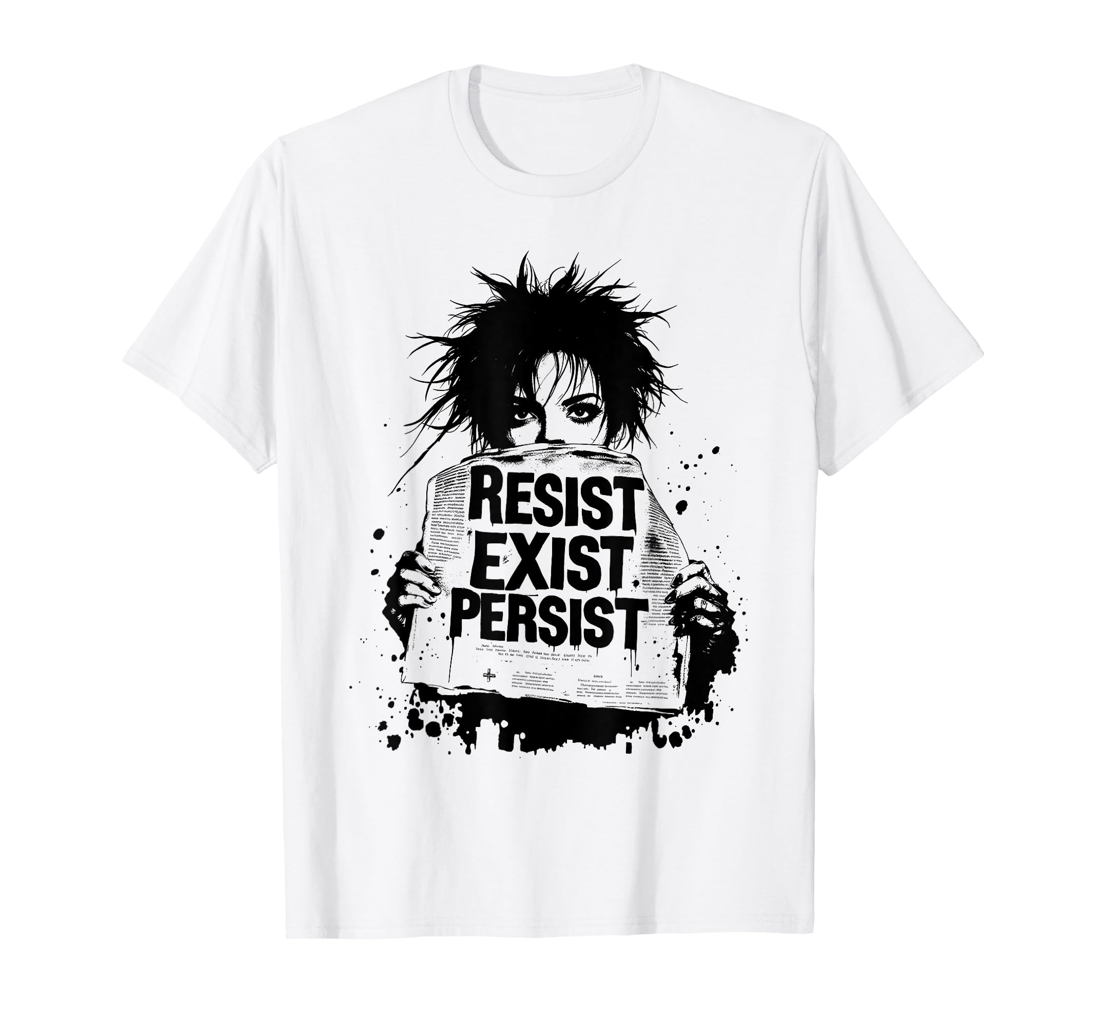 Punk 90S Grunge Urban Art Distressed T-Shirt - Novelty Apparel for Adults - T-Shirt, Sweatshirt, Hoodie