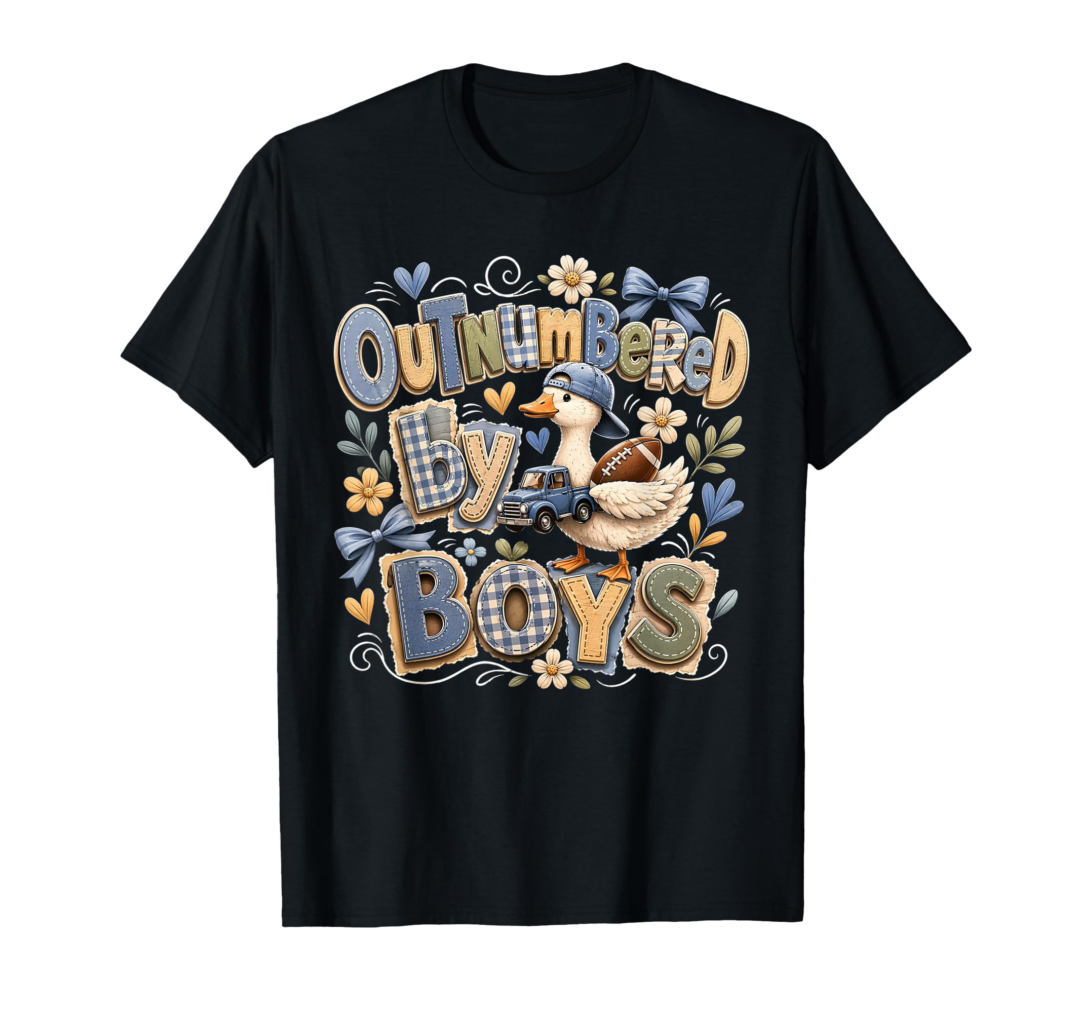 Outnumbered Funny Mom Baseball Goose T-Shirt - Unique Graphic Unisex - T-Shirt, Sweatshirt, Hoodie