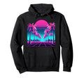 80S Vaporwave Synthwave Palm Tree Hoodie - Fun Novelty Design Men Women - T-Shirt, Sweatshirt, Hoodie
