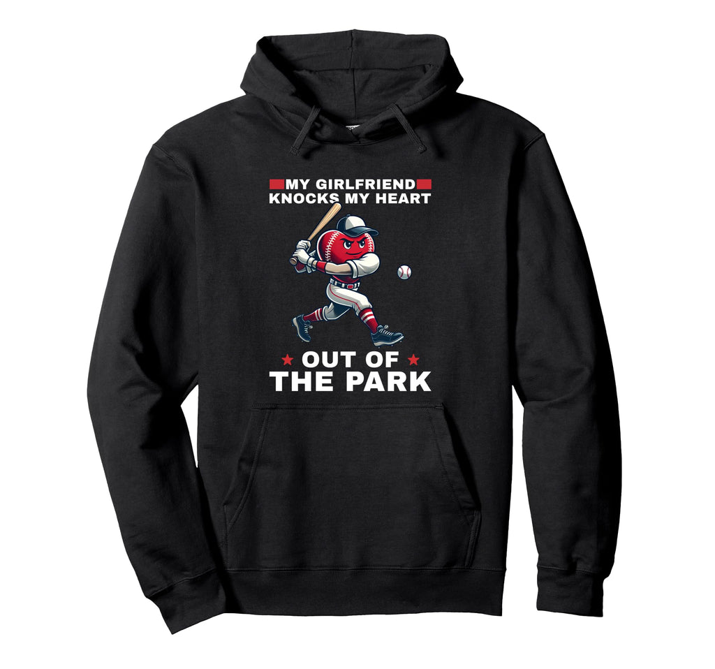 Valentines Day Baseball I Love My Hoodie - Graphic Print for Adults - T-Shirt, Sweatshirt, Hoodie