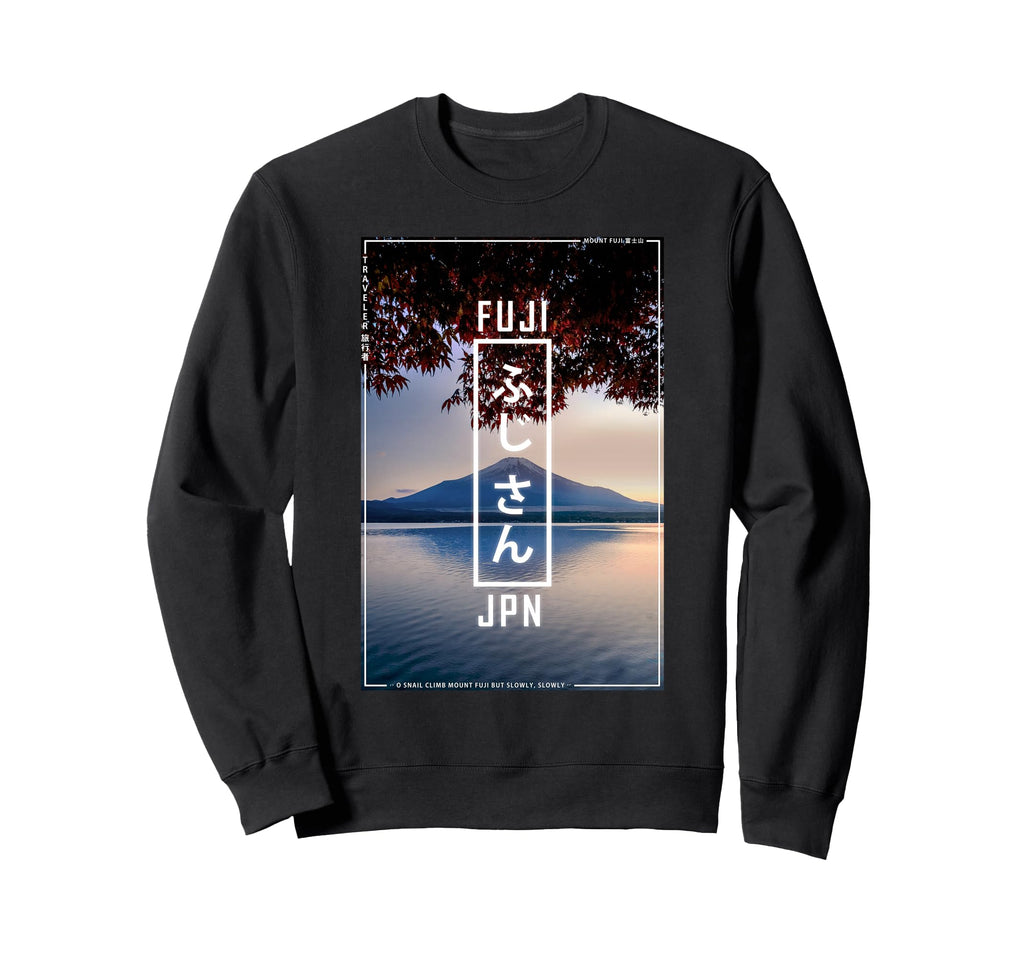 Japan Mount Fuji Japanese Vaporwave Sweatshirt - Unique Graphic for Adults - T-Shirt, Sweatshirt, Hoodie