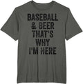 Baseball and Beer Funny Gifts Baseballl Merch Men - Adult & Kids T-Shirts, Sweatshirts & Hoodies apparel design preview 1