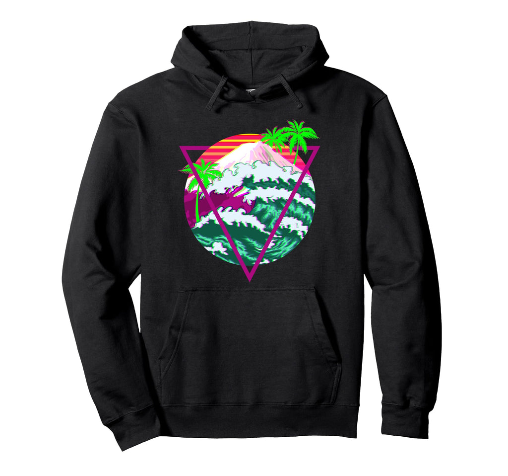 Vaporwave Aesthetic Japanese Waves Hoodie - Streetwear Style Men Women - T-Shirt, Sweatshirt, Hoodie