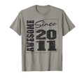 Born 2011 Varsity Awesome Since 2011 T-Shirt - Trendy Graphic Men Women - T-Shirt, Sweatshirt, Hoodie