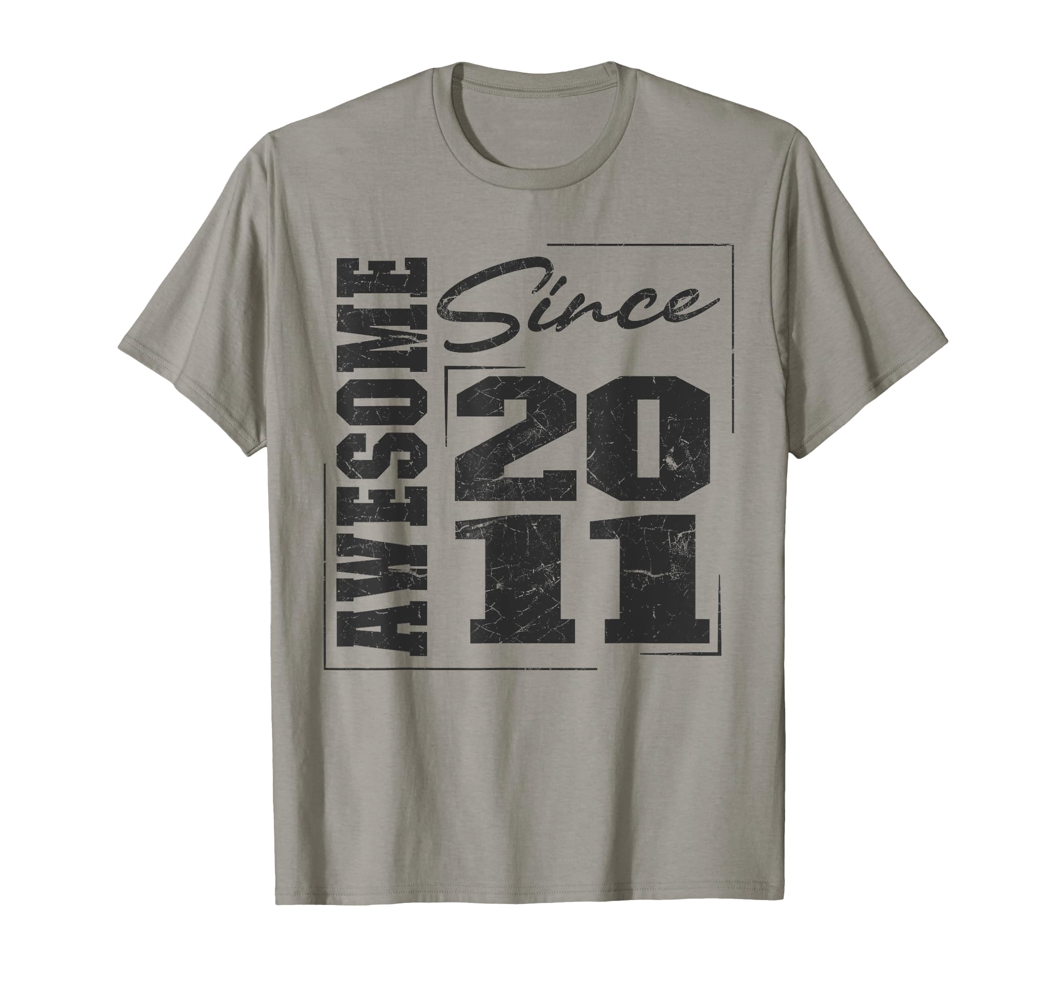 Born 2011 Varsity Awesome Since 2011 T-Shirt - Trendy Graphic Men Women - T-Shirt, Sweatshirt, Hoodie