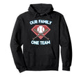 Family Baseball Team Family Matching Hoodie - Novelty Apparel for Adults - T-Shirt, Sweatshirt, Hoodie