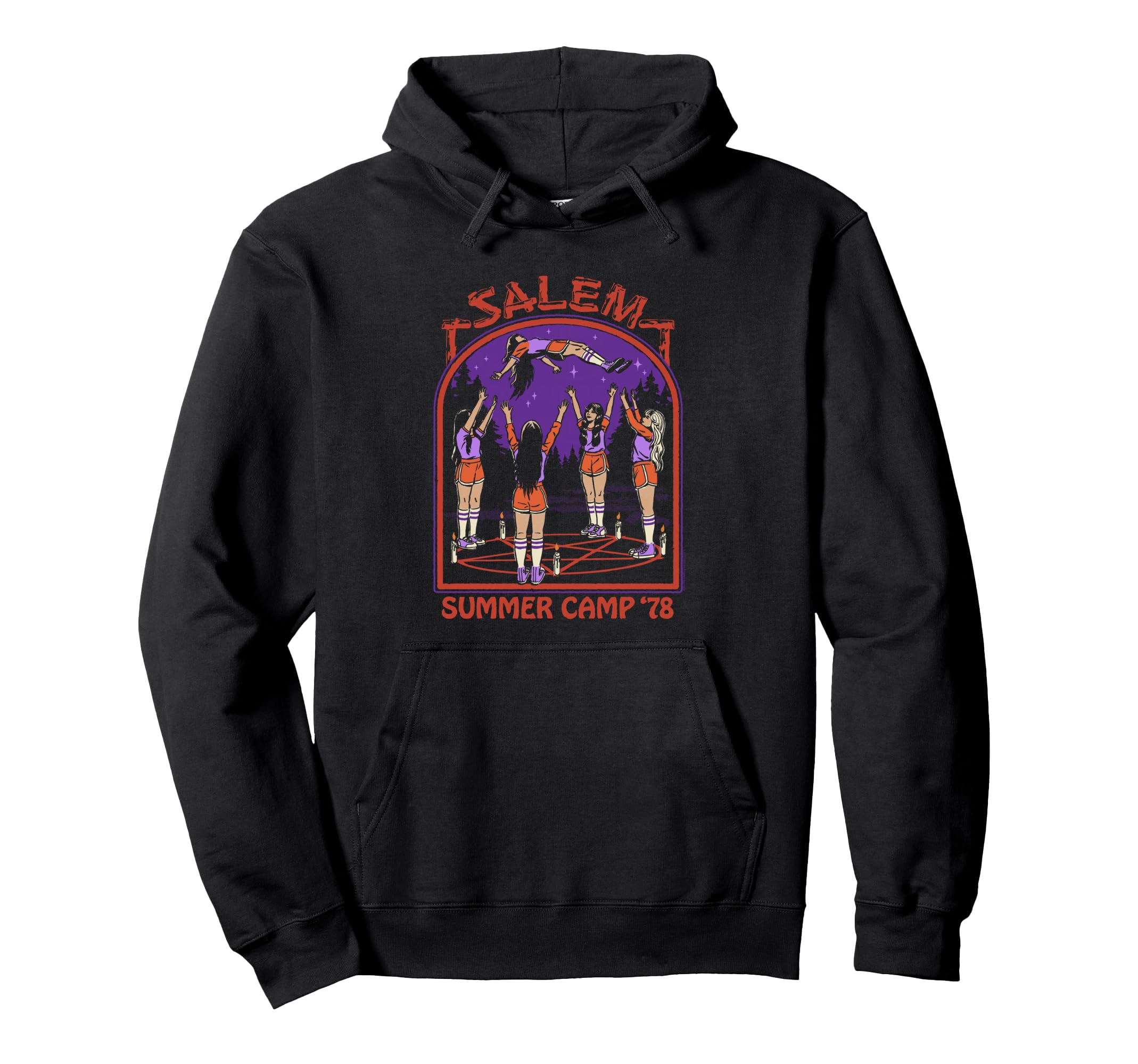 Steven Rhodes Salem Witch Summer Camp Hoodie - Minimalist Print for Adults - T-Shirt, Sweatshirt, Hoodie