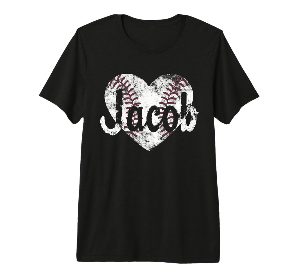 Jacob Baseball Personalized Name Mom T-Shirt - Minimalist Print for Adults - T-Shirt, Sweatshirt, Hoodie