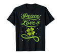 St Patricks Day Irish Peace Love T-Shirt - Casual Everyday Wear for Adults - T-Shirt, Sweatshirt, Hoodie