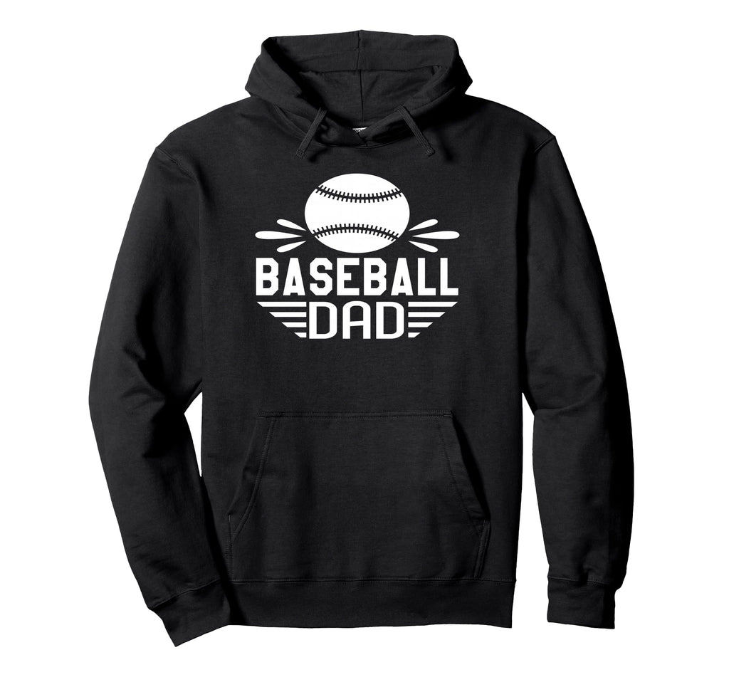 Baseball Dad Family Sports Fan Fathers Day Hoodie - Unique Graphic Unisex - T-Shirt, Sweatshirt, Hoodie