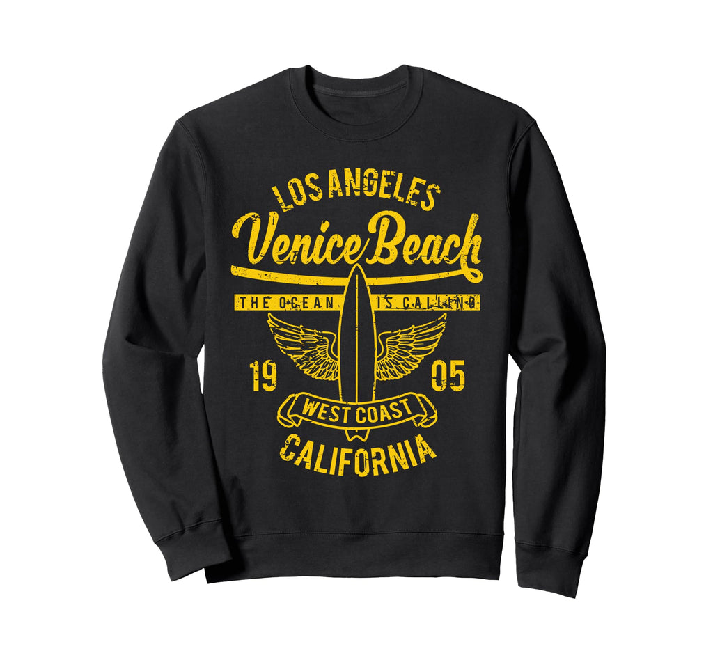 Venice Beach California Surf Sweatshirt - Novelty Apparel Men Women - T-Shirt, Sweatshirt, Hoodie