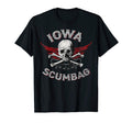 Funny Iowa Scumbag Distressed Skull T-Shirt - Novelty Apparel for Adults - T-Shirt, Sweatshirt, Hoodie