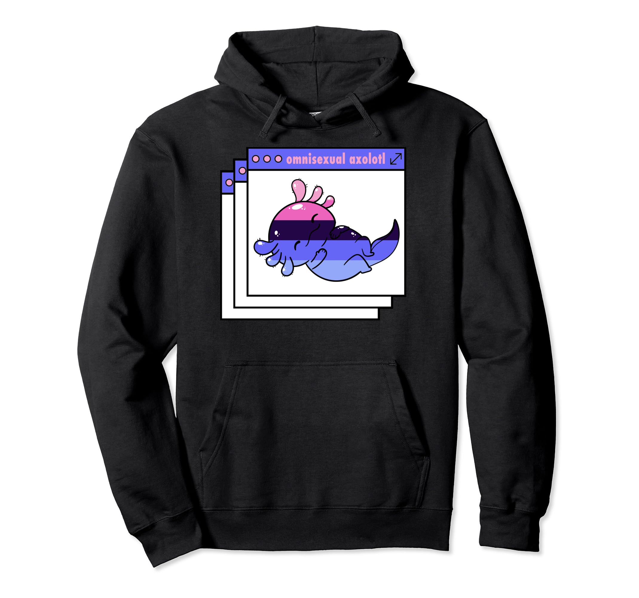 Y2K Vaporwave Omnisexual Pride Napping Hoodie - Graphic Print Men Women - T-Shirt, Sweatshirt, Hoodie
